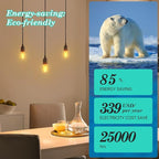 AMDTU Light Bulbs 75 Watt Equivalent, 700 Lumens LED Bulbs 7W, Ultra Filament Spiral E26 Base Edison LED Bulbs Dimmable, 7 Watt LED Light Bulbs Soft White 2700K T45 Clear Glass Bulbs, 2 Pack