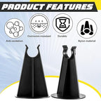 400 Pcs 200 Pcs 2-1/4 Inch Length x 1.97 Diameter for Plastic Rebar Chair #3 to #5 Black Heavy Construction Concrete Tool