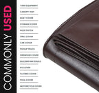 PROTARP Extreme Heavy Duty 22 Mil Tarp Cover, Waterproof, UV Resistant, Rip and Tear Proof, Poly Tarpaulin with Reinforced Edges for Roof, Camping, Patio, Pool, Boat. (Brown/Black 16′ X 20′)