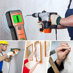 Stud Finder, Preciva Wall Scanner-8 in 1 Multifunctional Wall Detector with 6 Modes & 2 Functions for Studs, Wood, Metal, and AC Wires Detection (9V Battery Included)