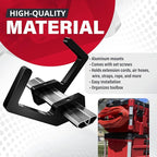 Packout Extension Cord Holder for Alpha Rail System Compatible with Milwaukee Packout Tool Box - Fits Packout Organizers - Perfect Packout Accessories Upgrade & Packout Mods Solution - Black