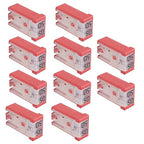 50A 32V Mini Slotted Automotive MCASE Shaped Cartridge Fuse Kit(Pack of 10pcs,50A)