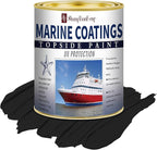ShangTianFeng 207014 Marine Wood and Fiberglass Primer,32 Fl Oz Brilliant Black+10 Fl Oz diluent, Suitable for use on fiberglass, wood or metal surfaces above the waterline 1 Quarts