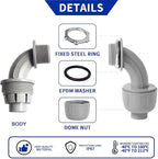 (20 Pack) Yariwiz 3/4 Plastic Liquid Tight Conduit 90 Degree Elbow