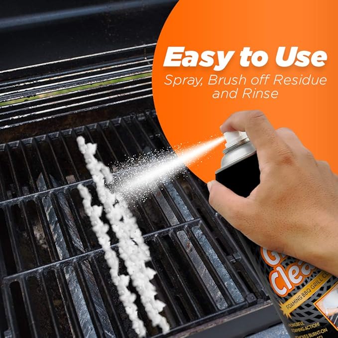 Fuller Brush Grill Cleaner - Heavy Duty Foaming Spray for Cleaning Oven, Grilling Griddle & Iron Plate - Safe & Easy Grease Remover for Clean BBQ Racks & Grills 1 Pack