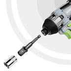 WORKPRO 3-Piece Socket Adapter Extension Set, 1/4, 3/8, 1/2-Inch Drive, 1/4-Inch Hex Shank, Impact Grade Extension Bit With Holder For Power Drill & Impact Driver