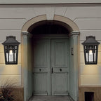 Darkaway 2pcs Outdoor Sconce Lights Wall Light Fixtures, 14inch Large Porch Light Outdoor Wall Anti-Rust Black Aluminum with Glass for Patio Yard Doorway Garage