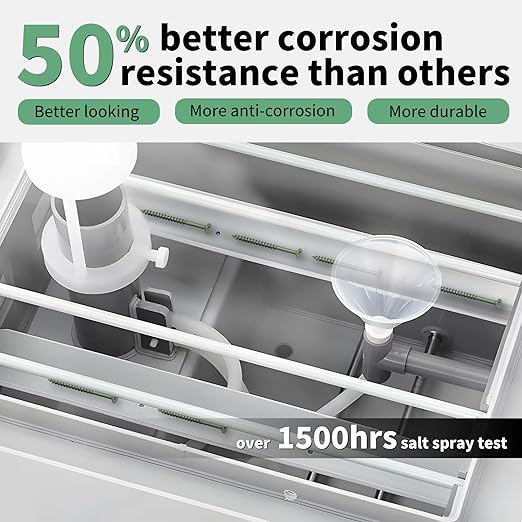 Wood Screws 3-1/2 Inch, FIXLINK Deck Screws #10 x 3-1/2", 310 PCS, Epoxy Coated, T25 Star Bit Above 1500 Hour Salt Spray Coating Outdoor Decking Screws Excellent Rust Resistant for Wood Fence, Green