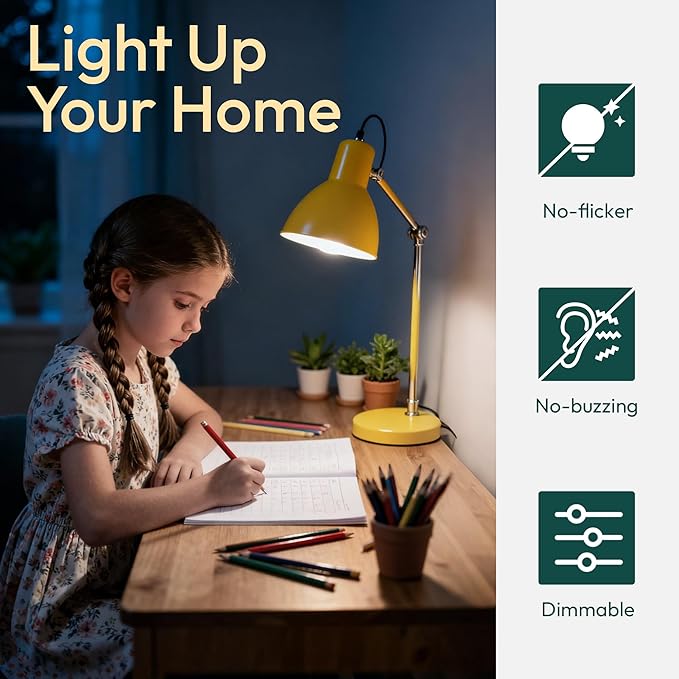 ALAMPEVER E26 LED Bulb 60 Watts, B11 Chandelier Light Bulbs, 5000K Daylight Candelabra LED Bulbs, 24 Pack Candle Light Bulbs