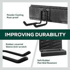 Garage Garden Tool Organizer Wall Mount,48 Inch Garage Organizer Wall Mounted Storage System with 7 Layer Hooks,Max 440lbs Adjustable Metal Hooks,Home Gift