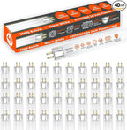 GoodBulb 21W 34 Inch T5 Fluorescent Light Bulb 3000K Warm White Medium Bi-Pin Base 2100 Lumens 85 CRI 36000 Life Hours Instant/Programmed Start (Pack of 40)