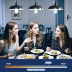 Brightown 6 Pack LED Edison Bulbs, 6W, Equivalent 60W, High Bright 5000K White,750 Lumens, Non-Dimmable, E26 Medium Base ST58 Antique Filament Bulbs with 83+ CRI for Ceiling Fan Bathroom Porch