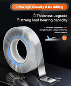 Strong Heavy Duty Double Sided Tape, 1" x 16.7FT Extra Large Clear & Tough Removable Nano Adhesive Tape for Wall Hanging Strip Poster Deco Rug (1/16" Thick)