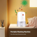 Portable Mini Washing Machine | Compact Deep Cleans Underwear, Baby Clothes, Small Laundry | Lightweight for Apartment, Dorm, Hotel, Travel & Camping | Quiet Energy-Efficient（Purple）