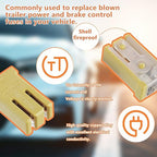 60A 32V Mini Slotted Automotive MCASE Shaped Cartridge Fuse Kit(Pack of 10pcs,60A)