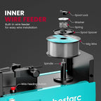 bestarc 165Amp MIG Welder, 110V 220V Flux Core MIG/Lift TIG/Stick 4 in 1 Welder Machine, Large LED Display Welding Machine, IGBT Inverter bestarc Welder MIG165 Soild Gasless Synergy MIG Welder