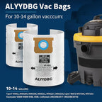 3 Pack Shop Vac 10-14 Gallon Bags. ALYYDBG Type F 90662 9066200 9066233, Type I 90672 9067200 9067233, VF2005, CMXZVBE3877, CMXZVBE38768 Disposable Dust Bags