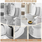 Toilet Repair Kit with Extra Thick Wax Ring,Toilet Flange Repair Kit Include Mounting Hardware Fits 3-inch or 4-inch Waste Lines for Toilets Install and Leaking Toilet Wax Ring Replacement
