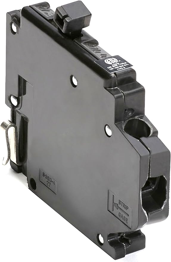 Connecticut Electric UBITBA120L-New Challenger MH120-L Type A Replacement One Pole Left Clip Circuit Breaker.