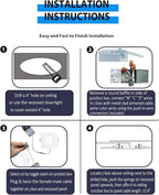 Recessed Lighting 4-inch Square-LED - Canless Recessed Light Fixture, Dimmable Ceilling Light with Junction Box, 2700|3000|3500|4000|5000K, 9W, White, 6P
