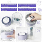 Portable Mini Washing Machine | Compact Deep Cleans Underwear, Baby Clothes, Small Laundry | Lightweight for Apartment, Dorm, Hotel, Travel & Camping | Quiet Energy-Efficient（Purple）