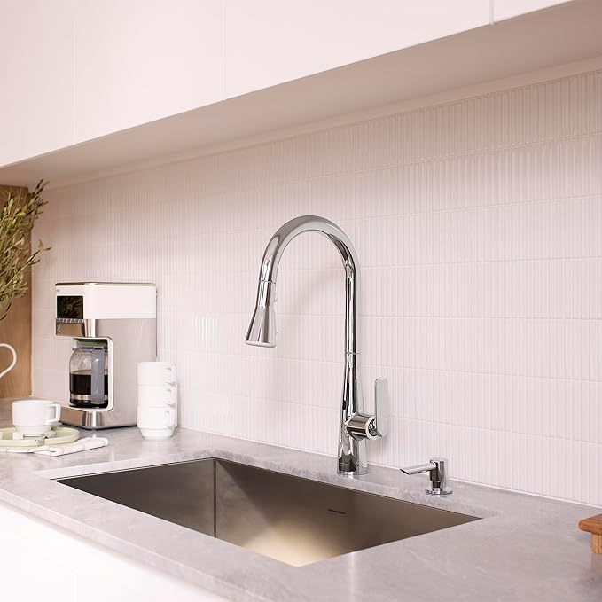 American Standard 1048800000 Aspirations Touchless Pull-Down Kitchen Sink Faucet, 1.8 GPM, Polished Chrome