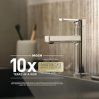 Moen 8559 Commercial Align M-Power Electronic Touchless Hands-Free Sensor-Operated Modern Bathroom Sink Faucet, Chrome