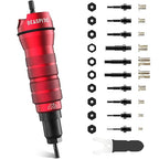 Beaspire Cordless Drill Electric Rivet Nut Drill Adapter Kit, Rivet Nut Tool Kit Including 10 Mandrel and 50Pcs Assorted Rivet Nuts, Rugged Carrying Case