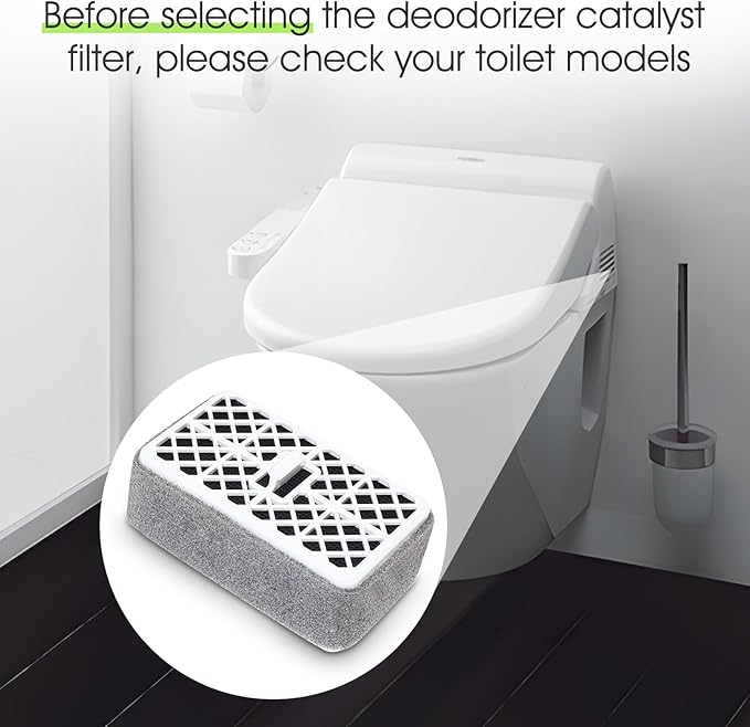 Deodorizer Filter for Toto Washlet,Deodorizer Cartridge Catalyst for THU6474-01/THU6474#01 THU6072 S550E C5 C2 SW3074 SW3054T40 SW3056T40,Bathroom Toilet Carbon Air Filter