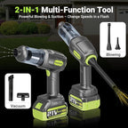 Cordless Car Vacuum Cleaner, 36000PA High Power Suction, 120W Portable Handheld Vacuum with 2×3.0Ah Batteries, Multi-Nozzle Air Duster for Car, Home, Office, Pet Hair