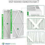 14x14x1 Air Filter 4 Pack, MERV 8 Pleated Dust Defense Air Filters Replacement Air Conditioner HVAC AC Furnace Filter, Durable and Lightweight