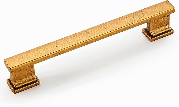 10 Pack 6 Inch Length|5 Inch(128mm) Hole Center Antique Brass Kitchen Cabinet Handles, Cabinet Pulls Kitchen Cabinet Hardware, Cupboard Pulls, Drawer Handles