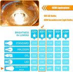 16 Pack LED Edison Bulbs 40w Equivalent, 4 Watt LED Filament Bulb, 3000K Warm White ST19 Light Bulb, 450lm E26 Vintage Bulbs for Ceiling Light Fixture, Not Dimmable
