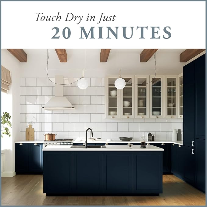 AMY HOWARD AT HOME Chalk-Based One Step Paint for Furniture, Cabinetry, Decor, Finish, and More | No Stripping, Sanding, or Priming | Dark Base | 16 Ounce | Midnight Dreams