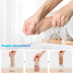 12 Pack Cleaning Cloth,Ultra Soft Absorbent Quick Drying Microfiber Cleaning Rags,No Scratches,Reusable,Washable,Lint Free Cleaning Towels for Kitchen,Window,Glass,car,11.8"×11.8"(Camel)