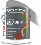 FIXALL Skid Grip Anti-Slip Coating, 1 Gallon, Smoke, Exceeds ADA Standards, Ideal for Safety Areas, Slip-Resistant Pavement, Cement & Concrete Paint