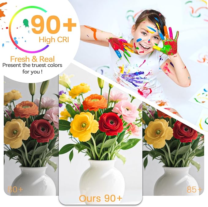 Brightever 20-Pack Edison Light Bulbs 60W Equivalent, Dimmable LED Light Bulbs, 7W, 850LM Vintage E26 LED Bulb 2700K Soft White, 90+CRI, ST58 Clear Glass Antique Decor Filament Bulb for Living Room