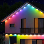 APPECK 50ft Track Kit for Permanent Outdoor Lights Pro C5106, 13pcs Aluminum Channel for RGBCW Dual Lens Smart Eaves Lights, White