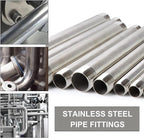 TAISHER 2PCS Stainless Steel Pipe Fittings, 1" NPT x 1" NPT Male Threaded, 2" Length Nipple Cast Pipe