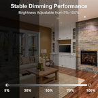 VOLIVO LED Flood Light Bulb 12 Pack, Recessed Ceiling Bulb, BR30, 65W Equivalent Efficient 9W, Dimmable, E26 Base, Soft White 2700K, 800 Lumens, 80CRI, Ceiling Light for Kitchen, Living Room