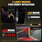 150PSI Tire Inflator Portable Air Compressor: Cordless Air Pump Compatible with Dewalt 20V Battery - Car Tire Pump with Digital Pressure Gauge & LED Light for Auto, Motorcycles(Bare Tool)