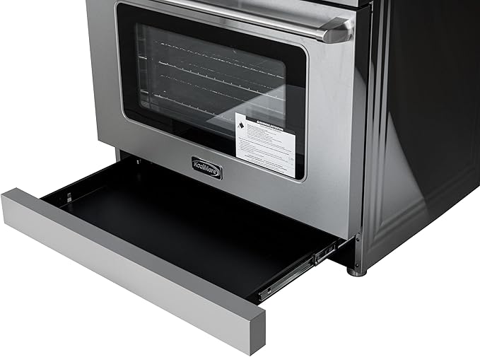 KoolMore KM-TPR-36SS 36 in. Electric Professional Range with Tilt Panel and Digital Controls, Self-Cleaning, 16300W of Power, 240V in Stainless-Steel