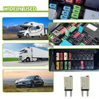 25A DC 12V-32V Manual Reset Circuit Breaker ATM Low Profile T1 Mini Blade Fuses Breakers for Car Trucks Marine Boat RV Solar and More,2 Pack