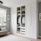 10 Pack 12.6 Inch(320mm) Hole Center Modern Brushed Gold Cabinet Pull Handle Timeless Vanity Drawer Pull Handle Classic Cabinet Hardware for Kitchen Dresser Bathroom, Screws Included, B-Gold(12.6x10)