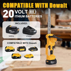 12 Inch Cordless Chainsaw Compatible With Dewalt 20V MAX Batteries with Replacement Chain, Battery Powered Chainsaw for Wood Cutting|Tree Trimming|Camping (Battery & Charger Included)
