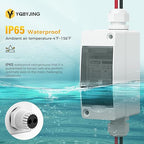 Solar Panel Disconnect Switch 40Amp DC AC Miniature Circuit Breaker 500V 2 Poles with PV Connector and IP65 Waterproof UV-Proof Box for Outdoor Solar PV Homes Battery