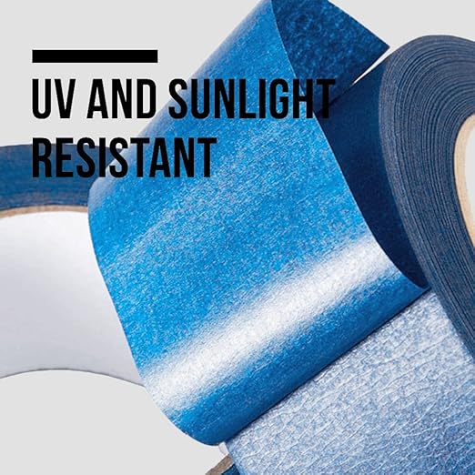 Lichamp 10-Piece Blue Painters Tape 1 inch, Blue Masking Tape Bulk Multi Pack, 1 inch x 55 Yards x 10 Rolls (550 Total Yards)