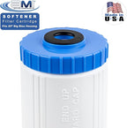 Water Softening Filter Cartridge | 4.5" x 20" to fit 20" Housing | Ion Exchange Filter Softens Water | Great for Washing Machines and Appliances (4.5 x 20)