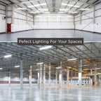 105 Watt 4 Foot High Bay | 5000K Daylight High Output 14079 Lumens | Wired 105W 120-277V High Bay | 50000 Life Hours 134LM/w | 1 Pack by GoodBulb