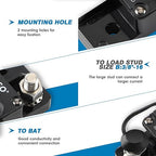 GLOSO Circuit Breaker Car Truck RV Automotive Marine Boat E91 Auto Reset 200A Extended Surfacce Mount Waterproof IP67 Automotive Truck Hi-Amp (3/8" Stud, 200A)